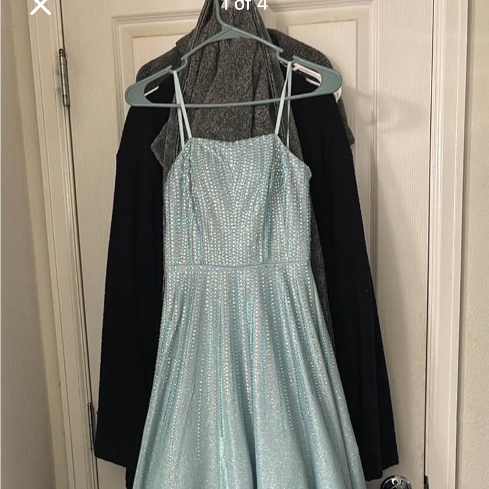 Sparkling Blue prom dress